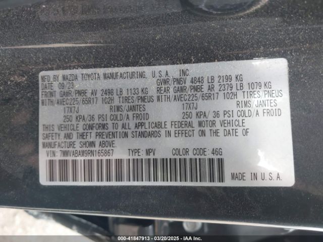 7MMVABAM9RN165867 Mazda Cx-50 2.5 S Select