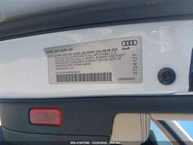 WAUBBAF48RN002241 Audi A4 Premium Plus 40 Tfsi Quattro S Tronic