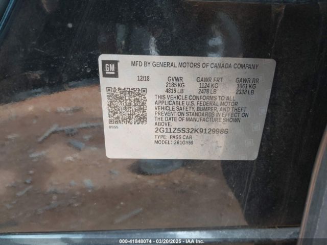 2G11Z5S32K9129986 Chevrolet IMPALA LT
