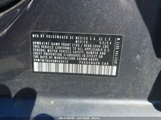 3VW7M7BU4RM046014 Volkswagen Jetta 1.5t Se