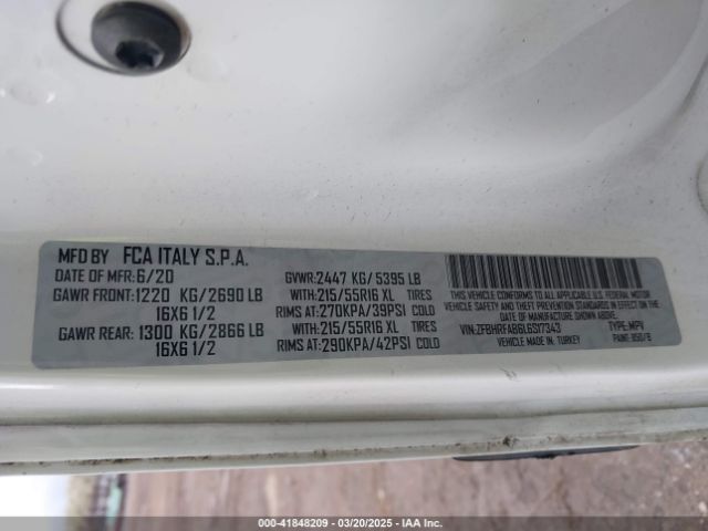 ZFBHRFAB6L6S17343 RAM Promaster City Tradesman