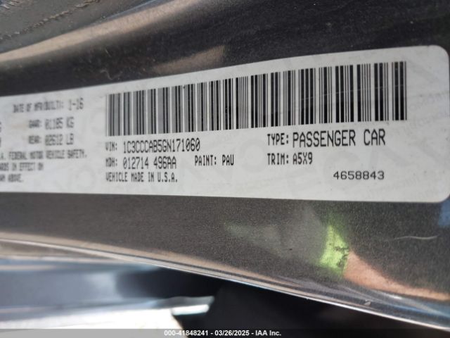 2016 CHRYSLER 200 1C3CCCAB5GN171060 Photo 8