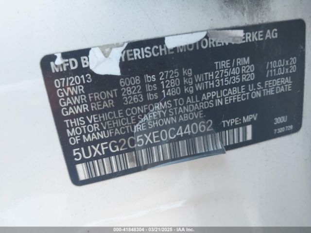 2014 BMW X6 5UXFG2C5XE0C44062 Photo 8