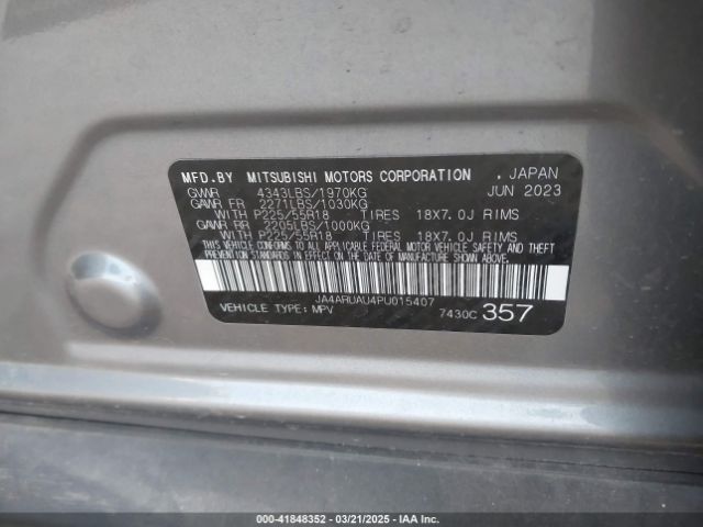 JA4ARUAU4PU015407 Mitsubishi Outlander Sport 2.0 Se Awc
