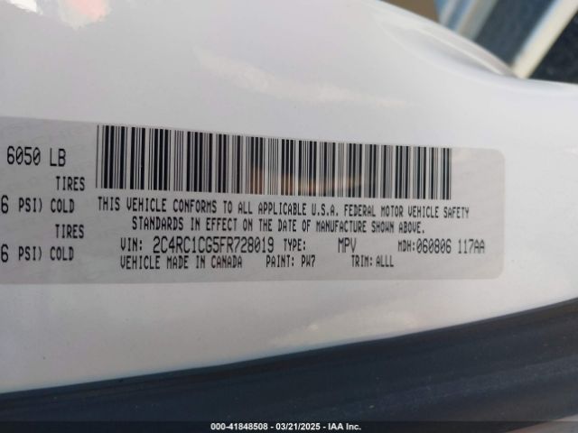 2015 CHRYSLER TOWN & COUNTRY 2C4RC1CG5FR728019 Photo 8