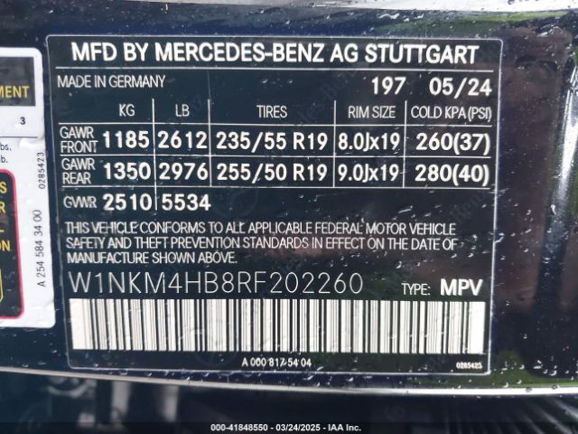 W1NKM4HB8RF202260 Mercedes-Benz Glc Glc 300