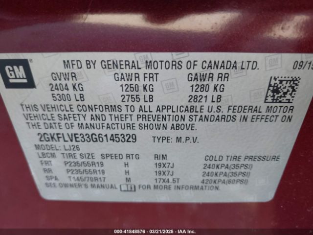 2GKFLVE33G6145329 GMC Terrain Denali