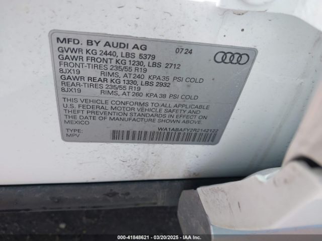 2024 AUDI Q5 WA1ABAFY2R2142122 Photo 8