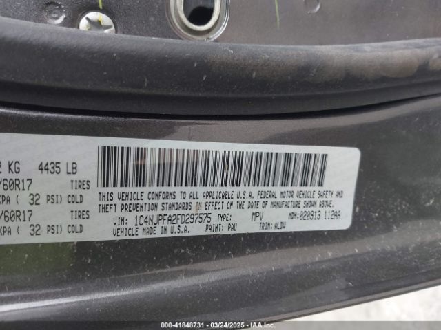 1C4NJPFA2FD297575 Jeep Patriot High Altitude Edition
