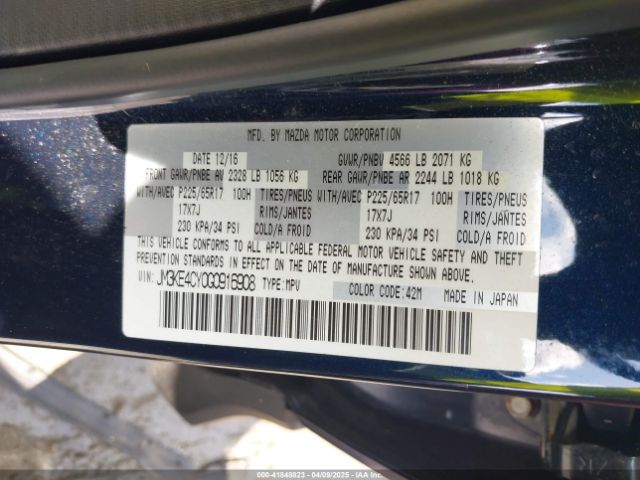 JM3KE4CY0G0916908 Mazda Cx-5 Touring