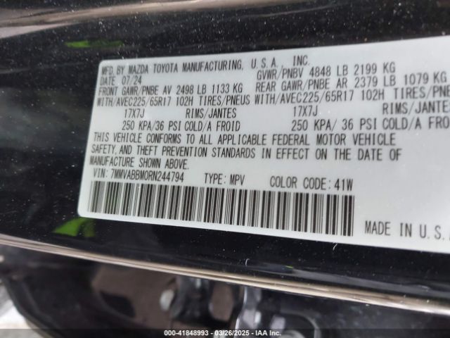 7MMVABBM0RN244794 Mazda Cx-50 2.5 S Preferred