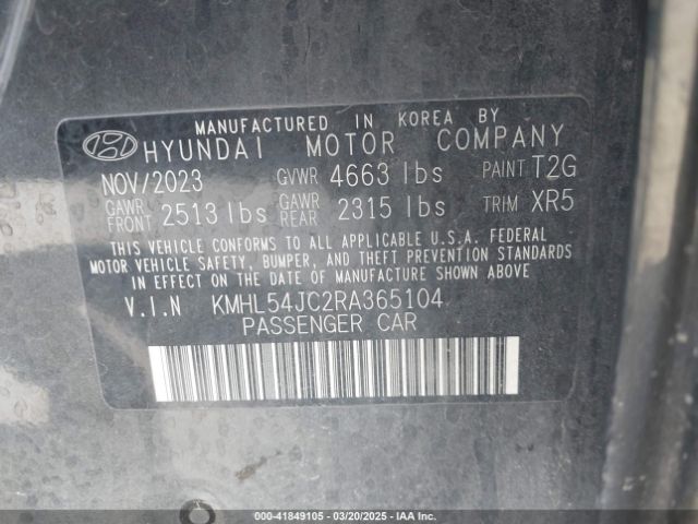 KMHL54JC2RA365104 Hyundai Sonata N Line