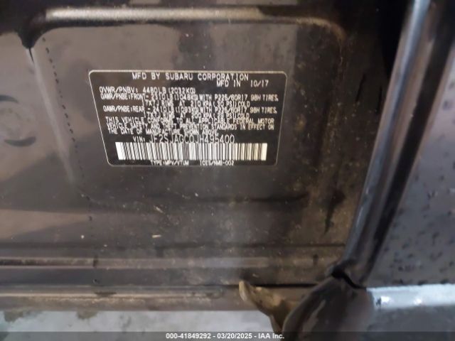 JF2SJAGC0JH495400 Subaru Forester 2.5i Premium
