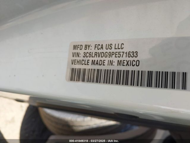 3C6LRVDG9PE571633 RAM Promaster 2500 High Roof 159 Wb