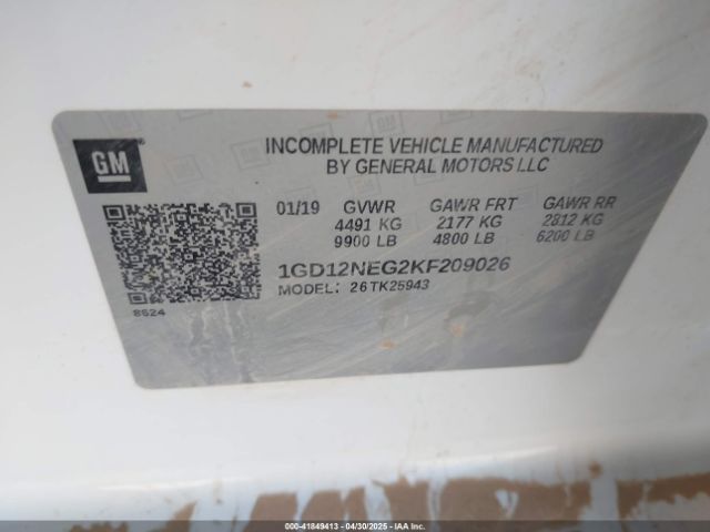 1GD12NEG2KF209026 GMC SIERRA 2500HD
