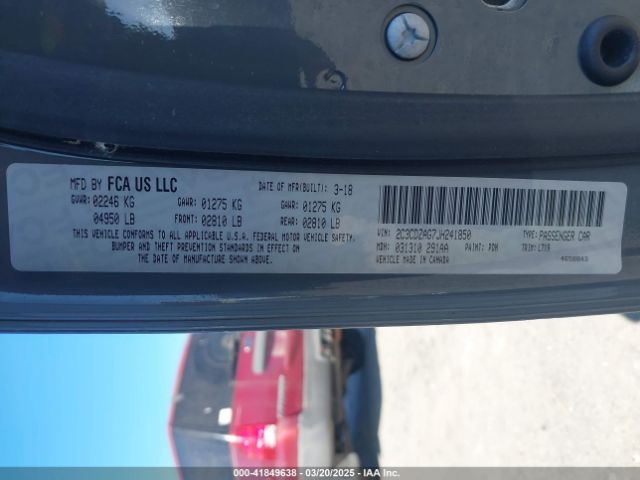 2C3CDZAG7JH241850 Dodge Challenger Sxt