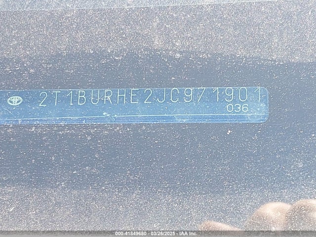 41849680 :رقم المزاد ، 2T1BURHE2JC971901 vin ، 2018 Toyota Corolla Se مزاد بيع
