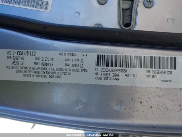 2C3CDXJG3FH754900 Dodge Charger Sxt