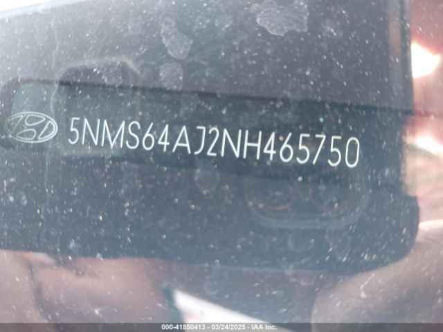 5NMS64AJ2NH465750 Hyundai Santa Fe Xrt