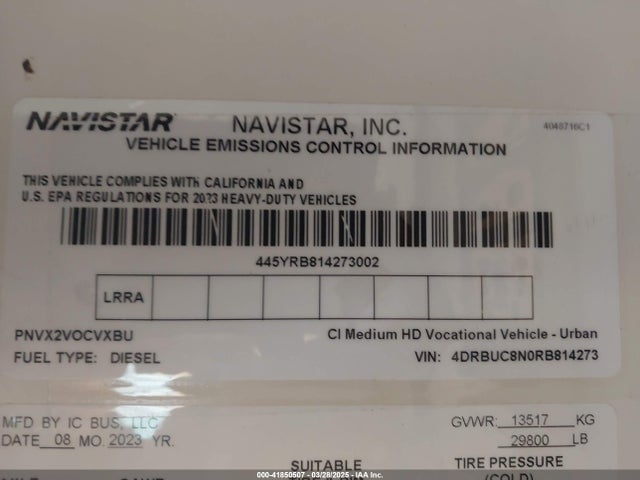 2024 IC CORPORATION 3000 4DRBUC8N0RB814273 Photo 8