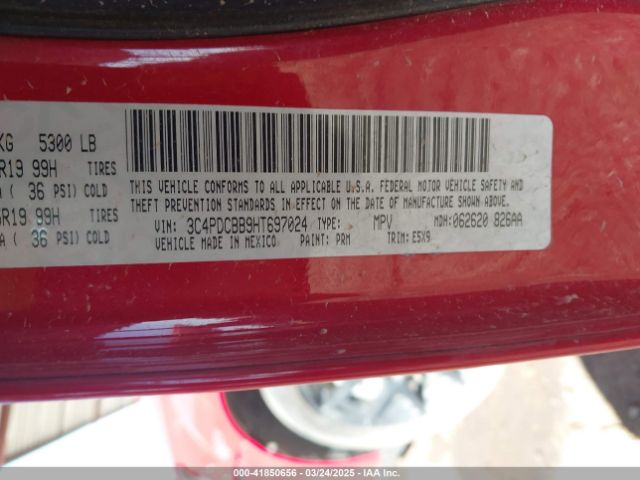 3C4PDCBB9HT697024 Dodge Journey Sxt