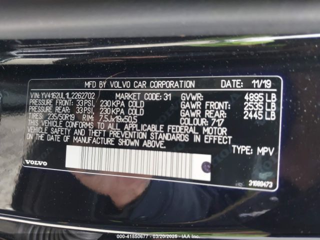 YV4162UL1L2262702 Volvo Xc40 T5 Inscription