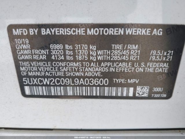 2020 BMW X7 5UXCW2C09L9A03600 Photo 8