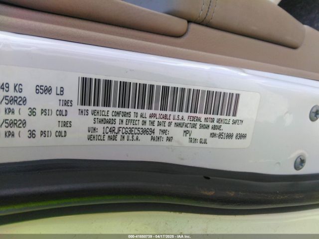 2014 JEEP GRAND CHEROKEE 1C4RJFCG3EC530694 Photo 8