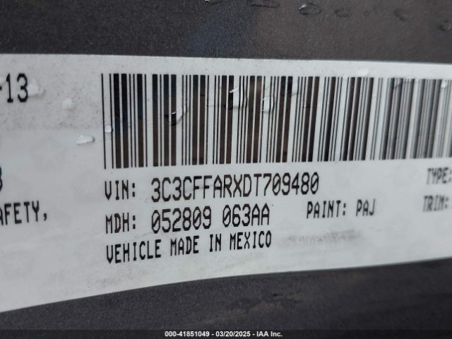 2013 FIAT 500 3C3CFFARXDT709480 Photo 8