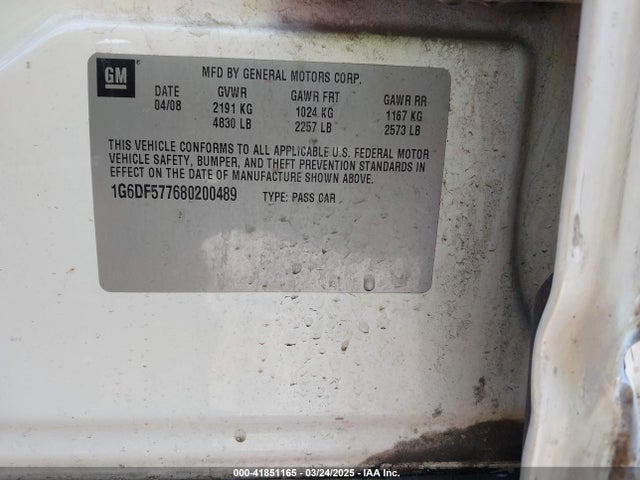 2008 CADILLAC CTS 1G6DF577680200489 Photo 8