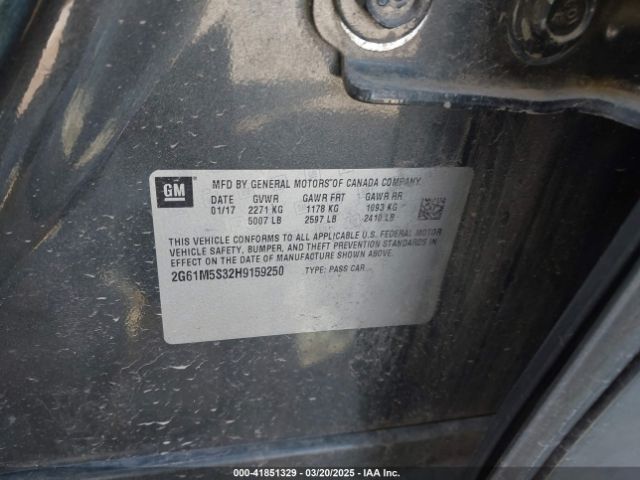 2G61M5S32H9159250 Cadillac XTS LUXURY