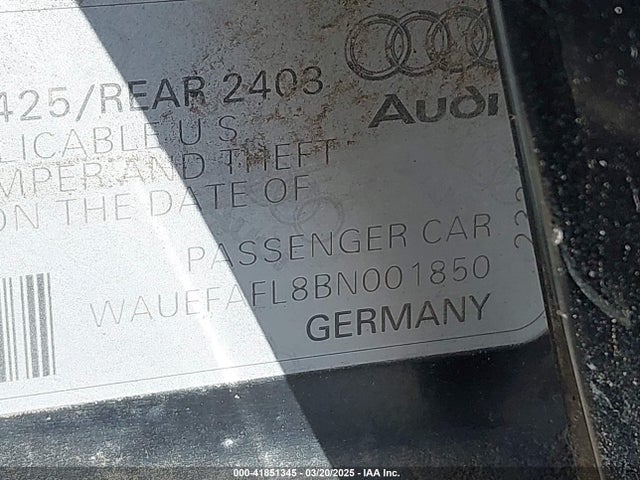 2011 AUDI A4 WAUEFAFL8BN001850 Photo 8