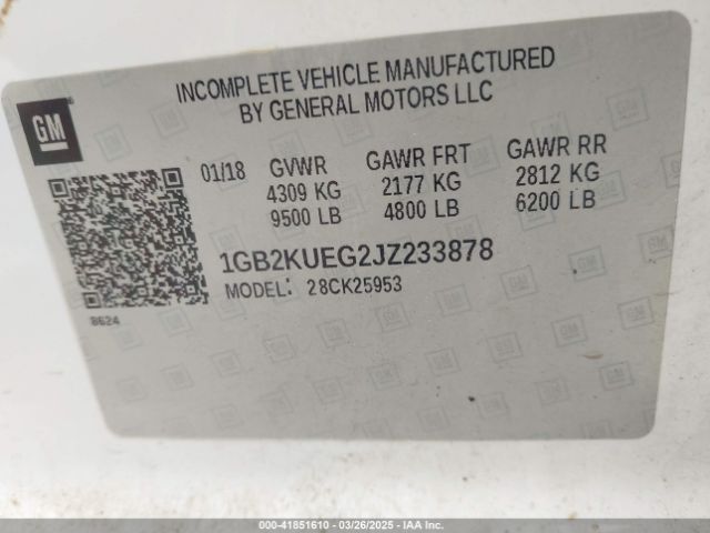 1GB2KUEG2JZ233878 Chevrolet Silverado 2500hd Wt