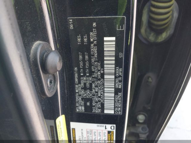 2014 TOYOTA 4RUNNER JTEZU5JR7E5077539 Photo 8