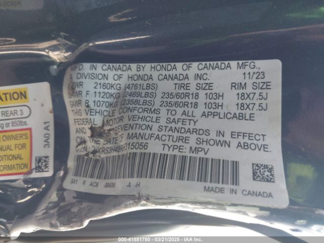 2024 HONDA CR-V 2HKRS3H48RH315056 Photo 8