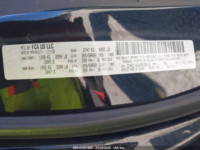 2C4RC1BG6KR532019 Chrysler Pacifica Touring L