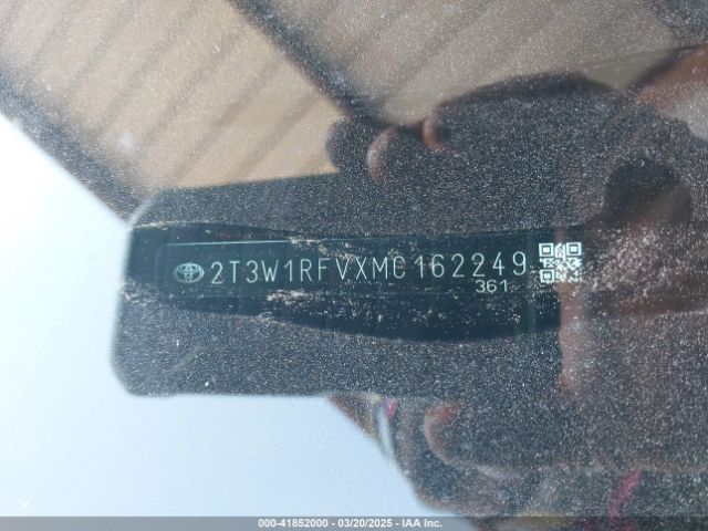2T3W1RFVXMC162249 Toyota a25a-fks