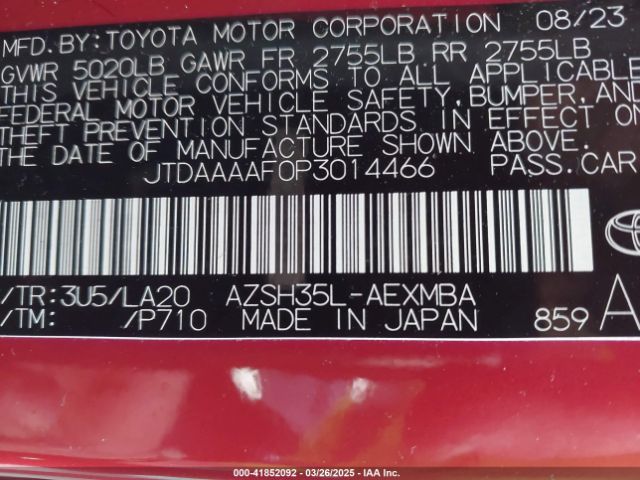 JTDAAAAF0P3014466 Toyota Crown Limited