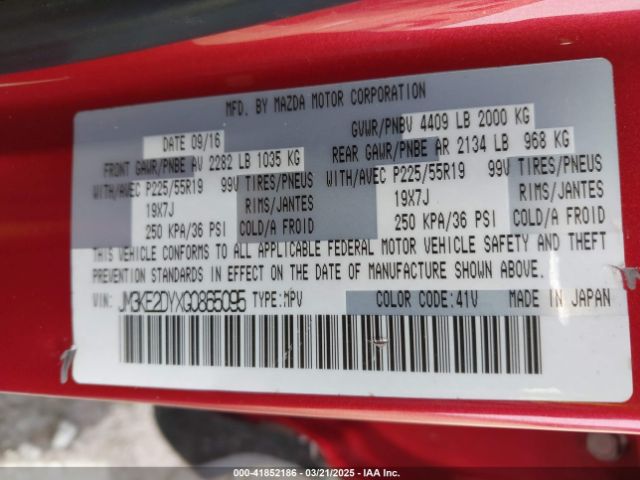 JM3KE2DYXG0865095 Mazda Cx-5 Grand Touring