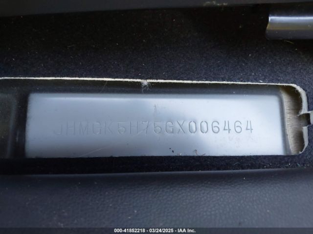 JHMGK5H75GX006464 Honda FIT EX
