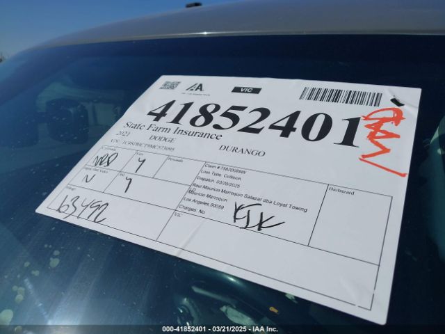 1C4SDHCT9MC573095 Dodge Durango R/t Rwd
