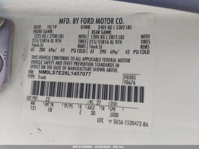 NM0LS7E28L1457077 Ford Transit Connect Xl Cargo Van