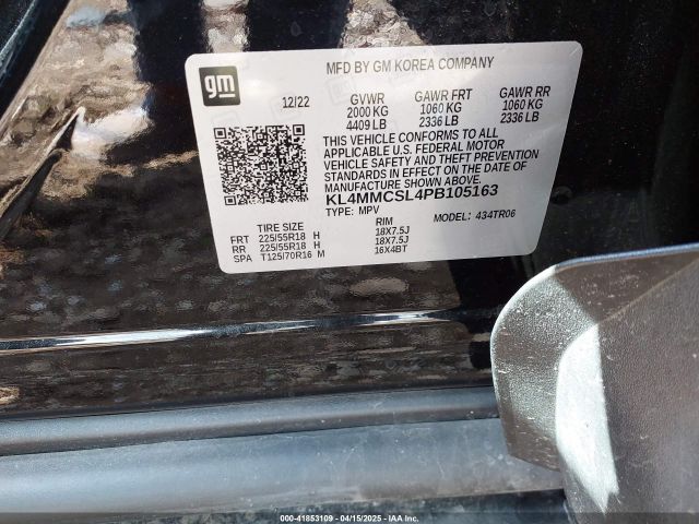 KL4MMCSL4PB105163 Buick Encore Gx Preferred Awd