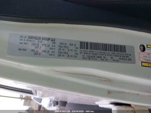 1C4BJWKG0FL548509 Jeep Wrangler Unlimited Sport Rhd