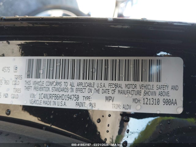 1C4NJRFB6HD194750 Jeep Patriot High Altitude 4x4