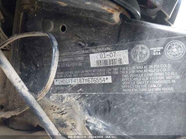 2007 HARLEY-DAVIDSON FLHT 1HD1FF4187Y676554 Photo 9