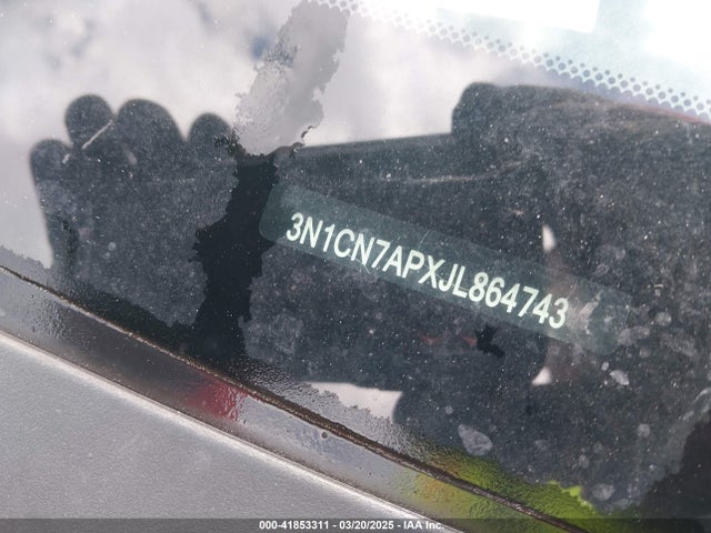 3N1CN7APXJL864743 Nissan Versa 1.6 S+