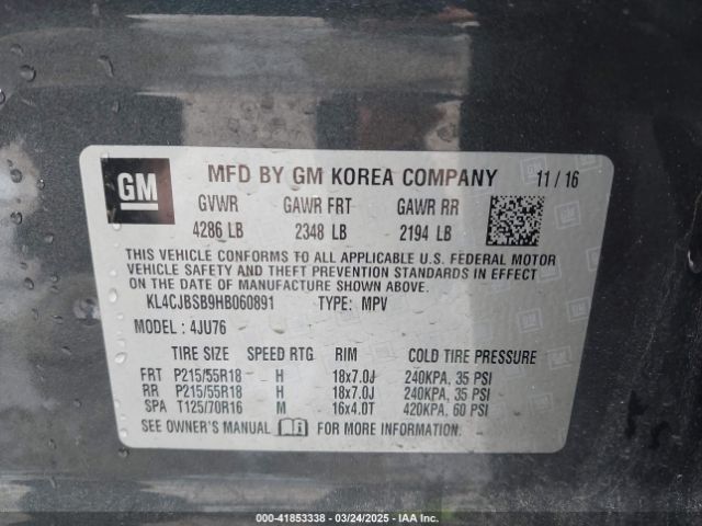 KL4CJBSB9HB060891 Buick Encore Preferred Ii