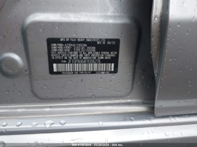 JF1GPAU64F8306276 Subaru Impreza 2.0i Sport Premium