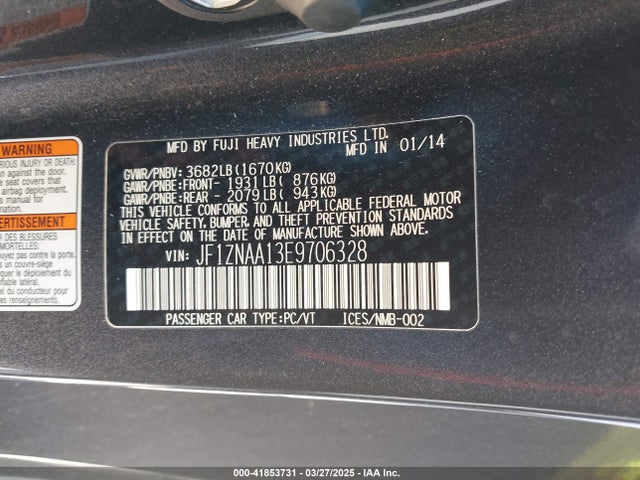 Scion Fr-s Monogram 2014 JF1ZNAA13E9706328 Image 9